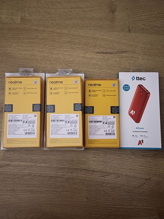 Продавам чисто нов Realme Note 70T – 128GB + 4GB RAM + Powerbank ttec A1