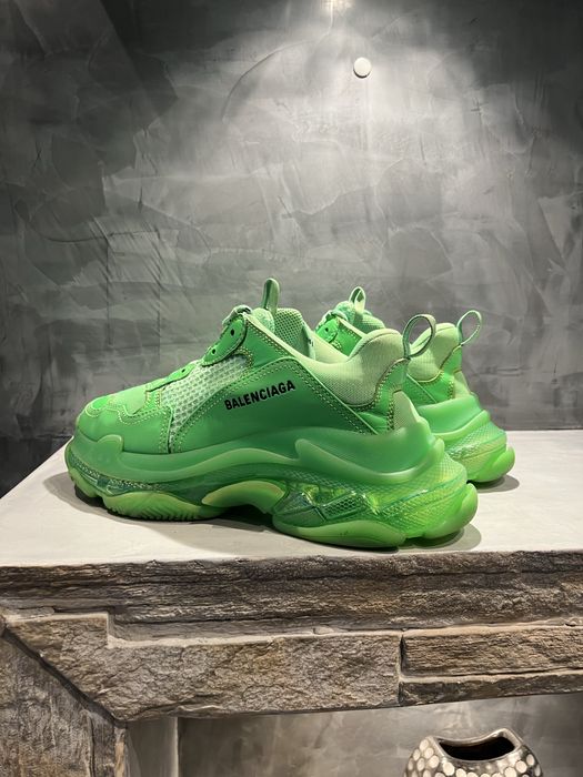 КАТО НОВИ Balenciaga Triple S Green 100% оригинални