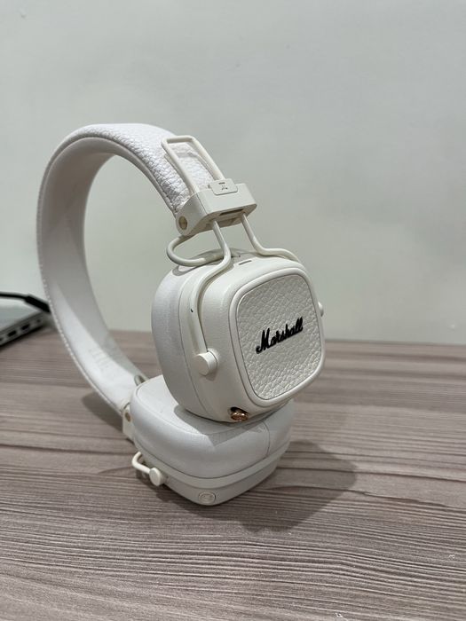 Наушники Marshall major 5 оригинальные без подсветки кожа натуральная