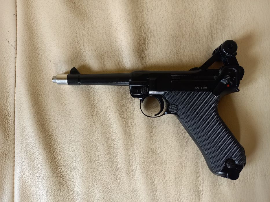 Vând pistol airsoft Luger P08 4 Jouli