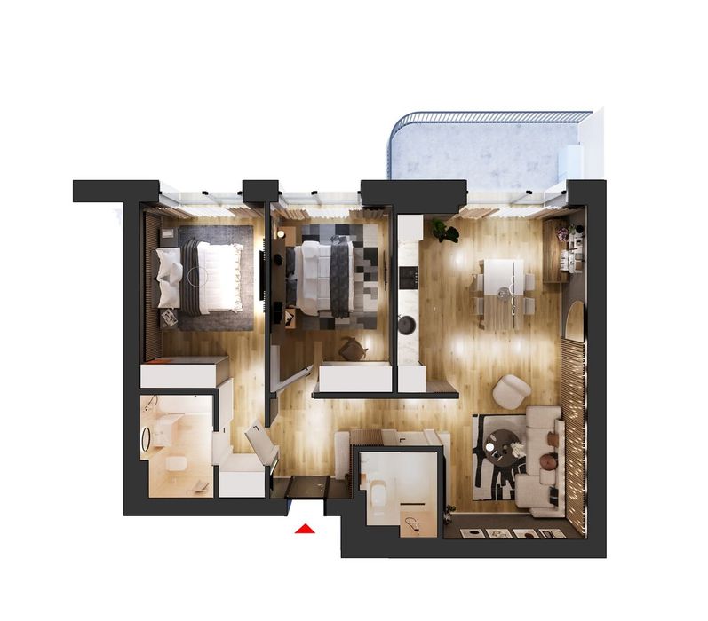 HILS Sunrise 3 camere tip 3B