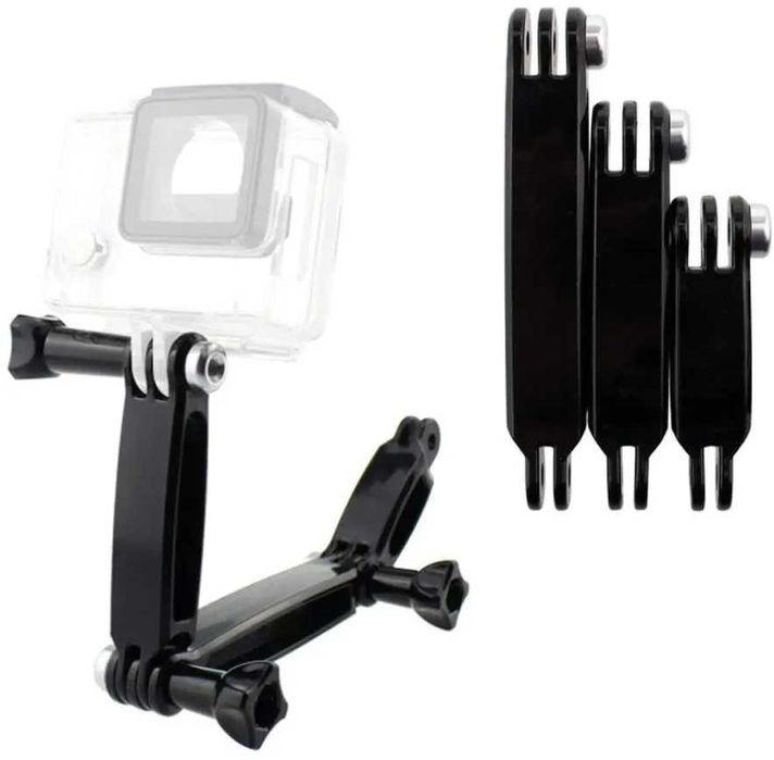 Set 3 brate extensii casca motocicleta / bicicleta / ski camera Gopro