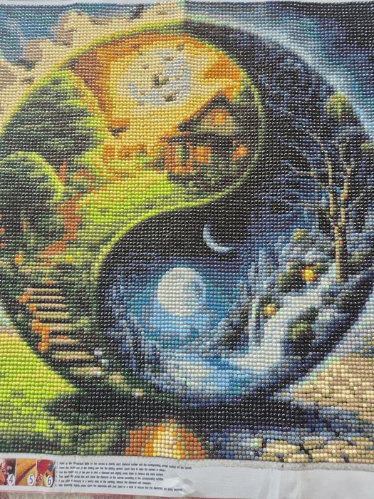 Диамантен гоблен 25/35 във рамка ръчна изработка