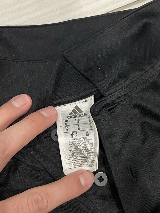 Тениска с яка  Адидас