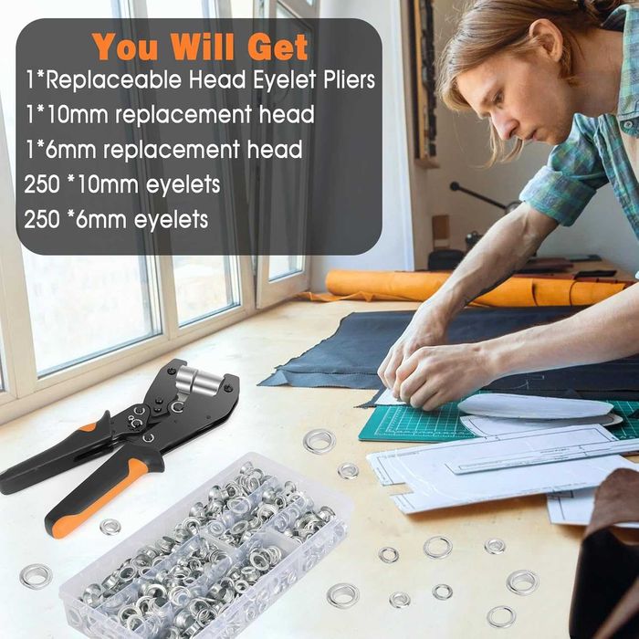 Инструмент за нитове за брезентови капси