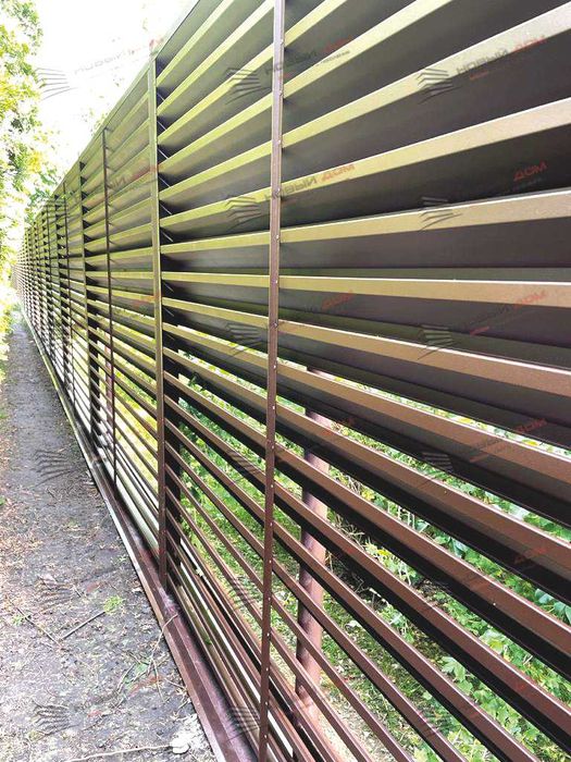 Забор жалюзи из металла