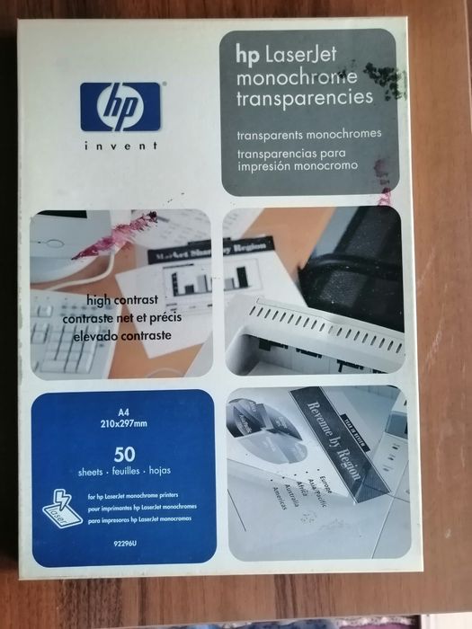 Пленка для эпидиаскопа. Новая.