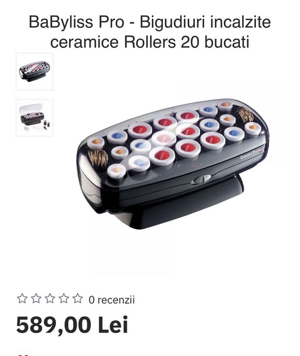 Vând Bigudiuri Noi ! BaByliss Pro - încălzite ceramice.