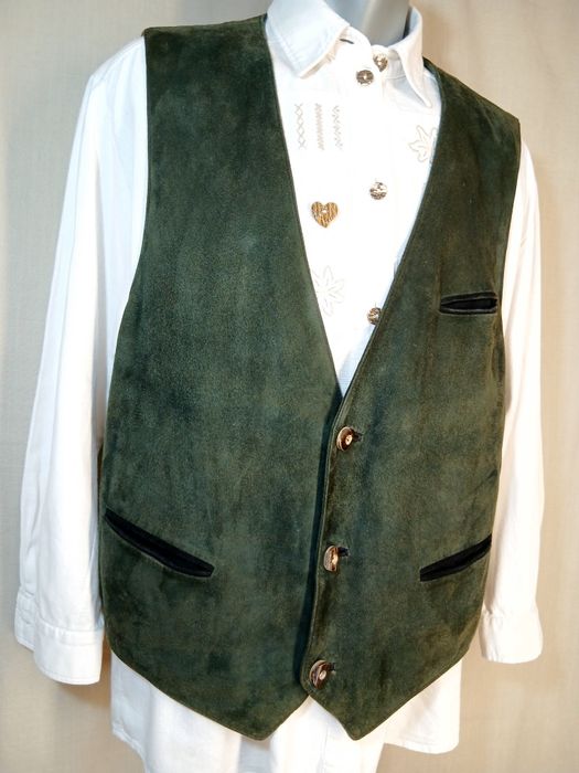 Vesta bavareza Nr 56 vesta Tracht barbati Oktoberfest vanatoare padura