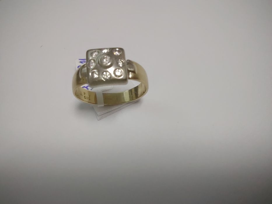 Inel pietre aur 14k(efn)