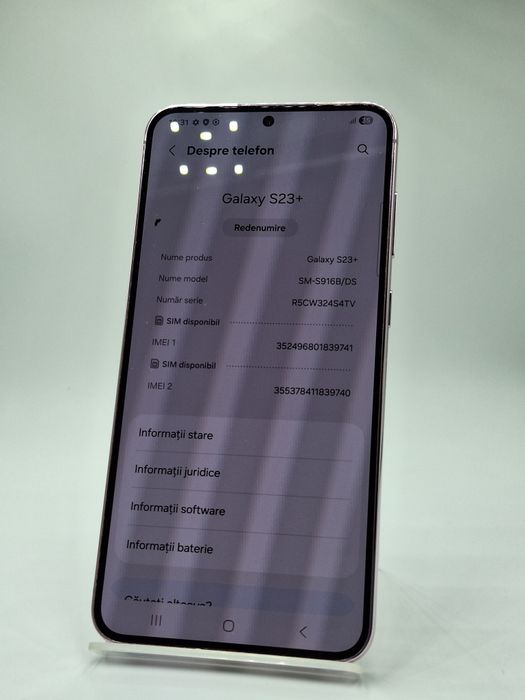 Samsung S23 Plus 256Gb 8Gb ram Factura/Garantie #51372