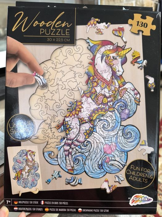 Puzzle lemn unicorn