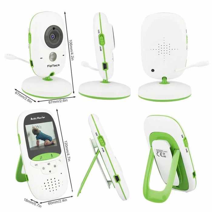 %Нов БЕБЕФОН VB602 с цветен екран 2" двупосочно аудио 2025 от вносител