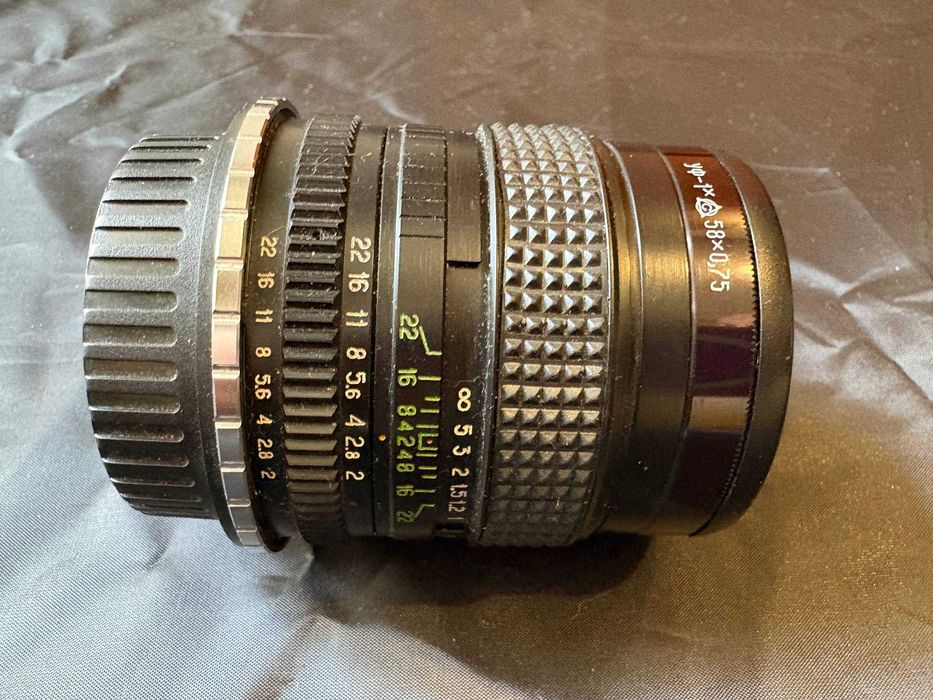 Мир-24Н 35mm f/2.0 (Байонет Н/Nikon) c переходником на Canon EF