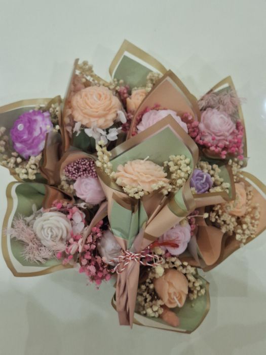 Buchetele parfumate cu foare din ceara de soia