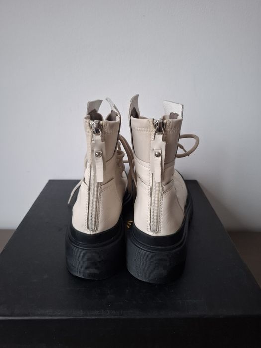 Ghete / bocanci piele , IL PASSO, dama/ copii , crem, Roxana,