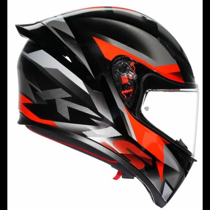 КАСКА AGV K1 S Fastlap Black/Grey/Red Размери: S,L,XL