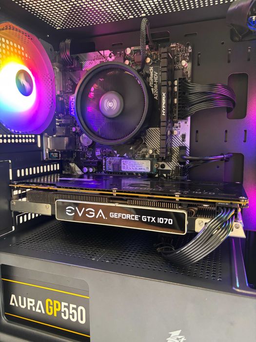 Геймърски компютър AMD Ryzen 5 1600, GTX 1070 8GB, 16GB ram