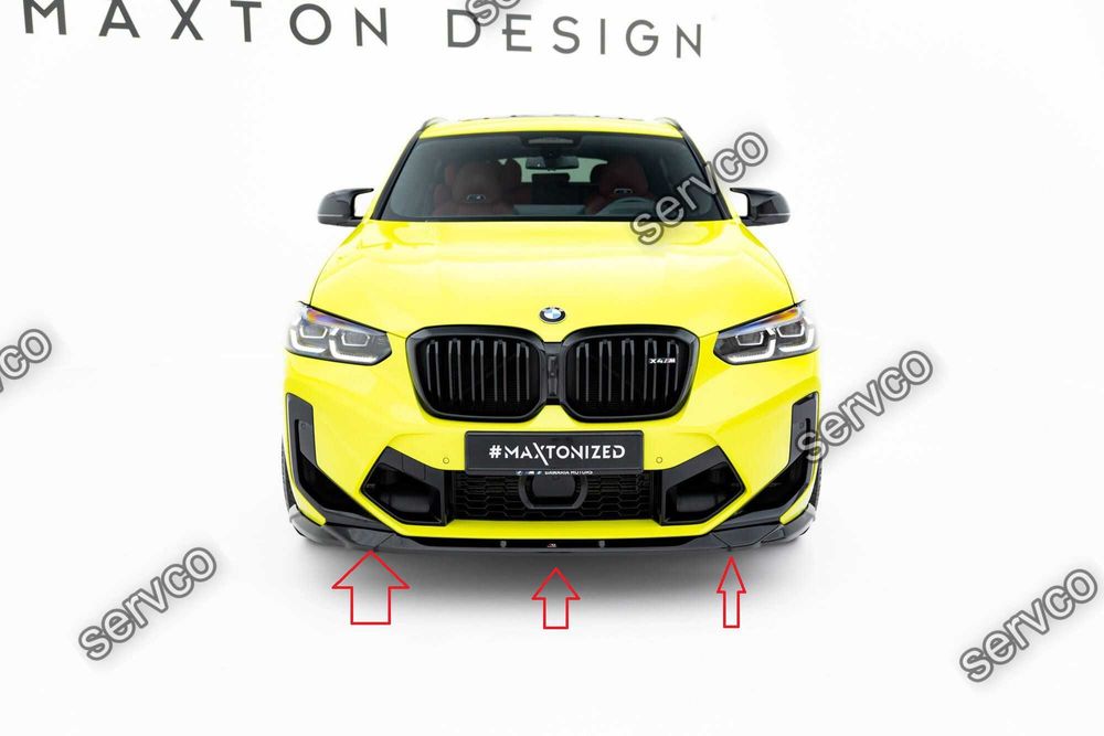 Prelungire splitter bara fata Bmw X4M F98 Facelift 2021- v3 - Maxton Design