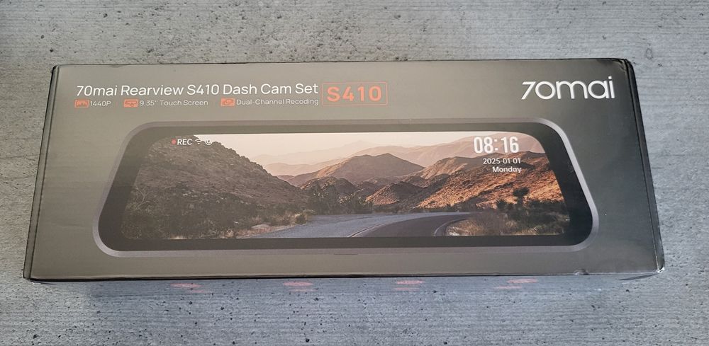 Camera de bord 70mai S410 + kit supraveghere parcare + card 128/256GB