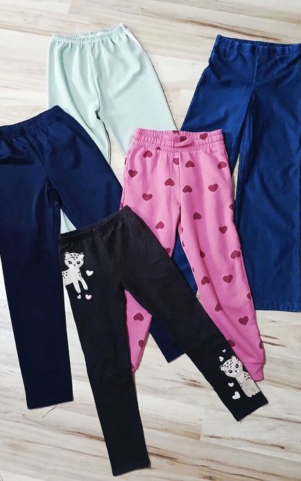 Lot blugi,pantaloni si colanti fetita,diferite firme,mar 134-140,stare excelenta