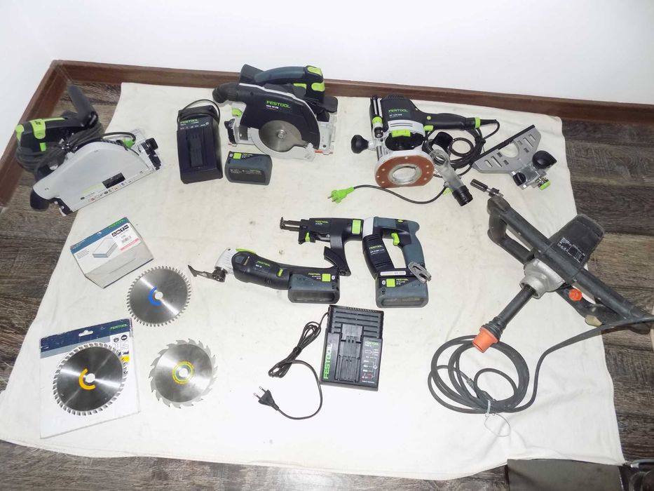 Festool HKC 55 EB , TS 55 EBQ , OF 1400 EBQ  , OSC 18 , Protool MXP 1000 E EF