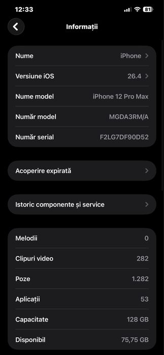 iphone 12 pro max impecabil