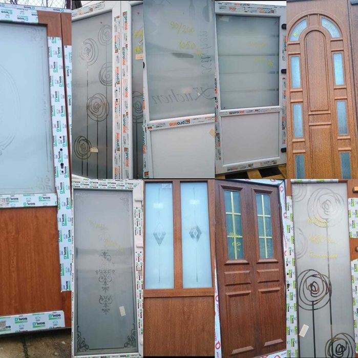 Usi si Geamuri PVC noi/sh diferite modele si dimensiuni, preturi bune.