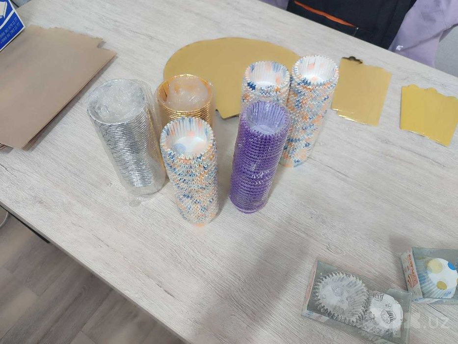 упаковка кекс, тортики подложка