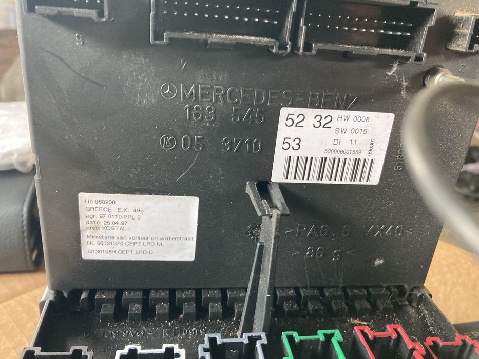 Компютър двигател/esp ,реле подгрев, бушониера и bsi за МЛ 163 2.7 цди