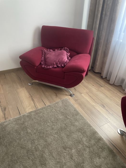 Canapea extensibila si doua fotoli