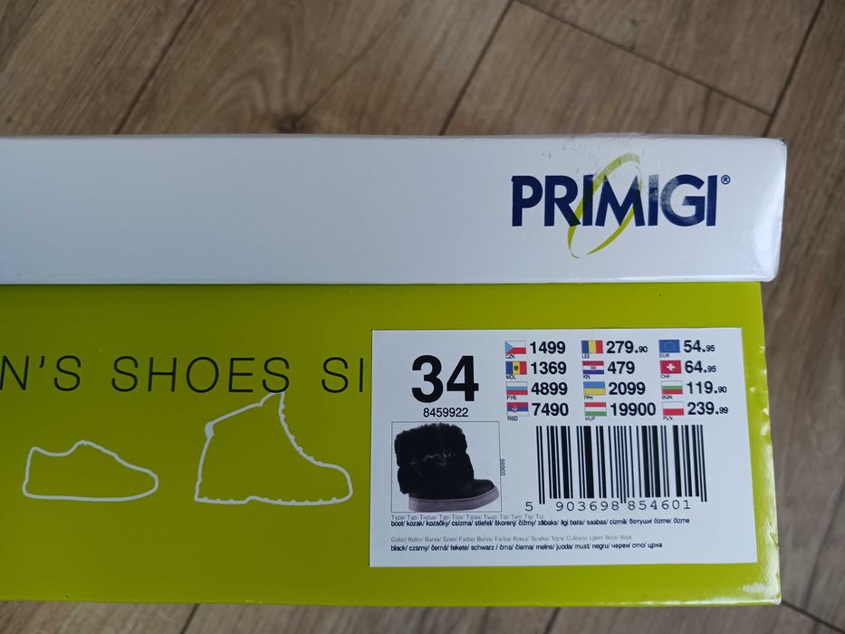 Ботуши PRIMIGI номер 34 стелка 21.5см