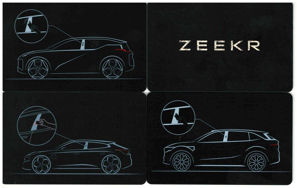 NFC, Bluetooth key Zeekr, 001,007,009,7X,X,9X