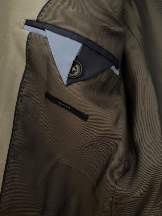 Sacou Mango Man Slim Fit, bej/taupe, mărimea 48