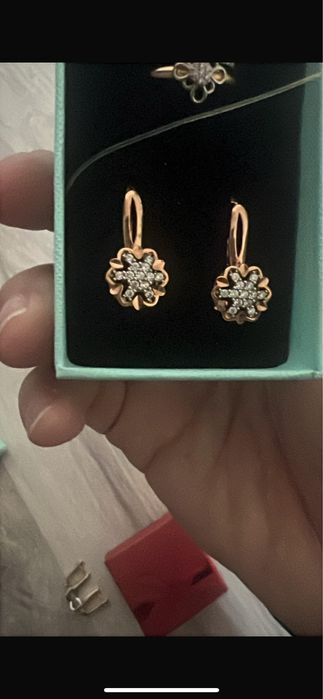 Золото серги 585 проба