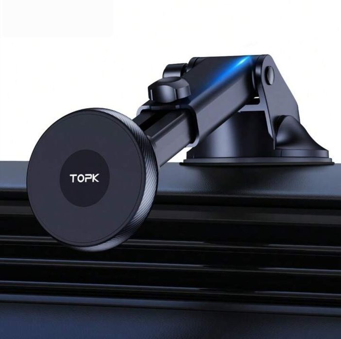 Suport telefon magnetic cu ventuza