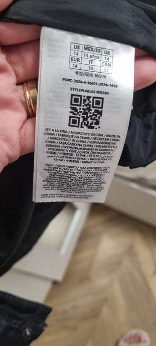 Geaca de iarna, băiat,  mărimea 14