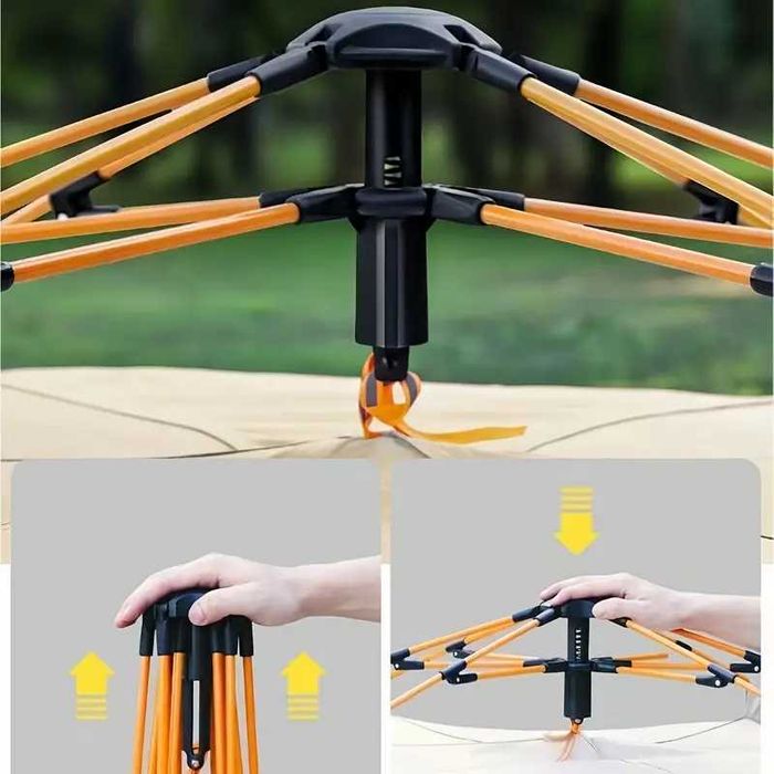 Луксозна водоустойчива палаттка със сребърно покритие и UV защита