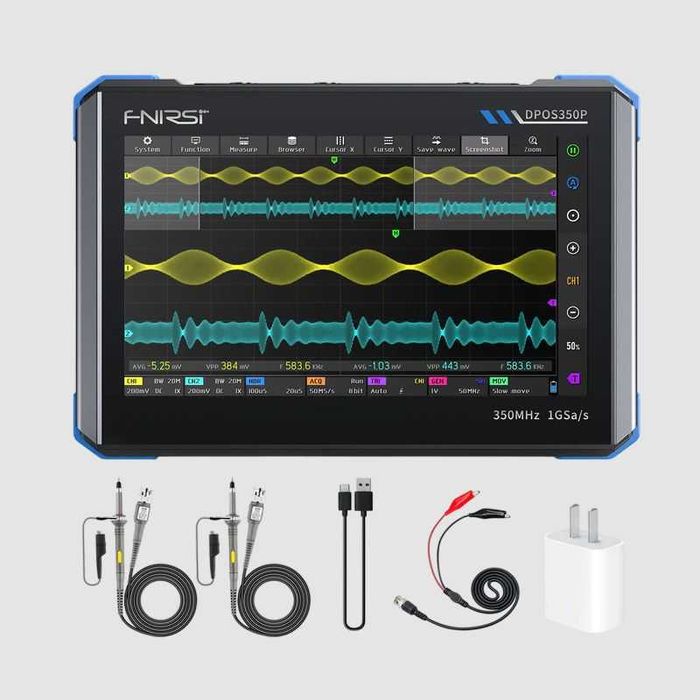 FNIRSI 350MHz 1GSPS Oсцилоскоп сигнал генератор, спектрален анализатор