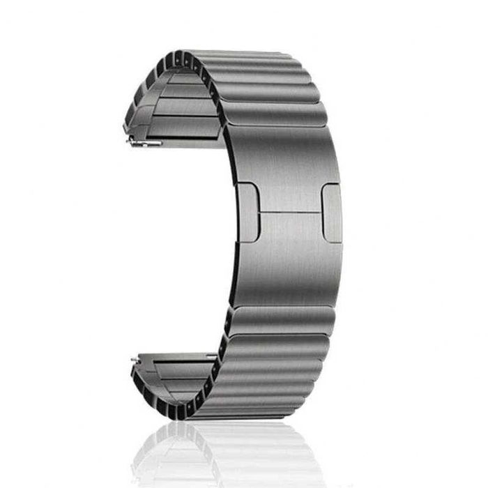 Curea metalica 22mm Huawei GT2 2e 3 Pro Watch Titanium Negru Argintiu