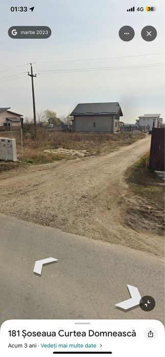 teren intravilan in zona com Domnesti sos Curtea Domneasca