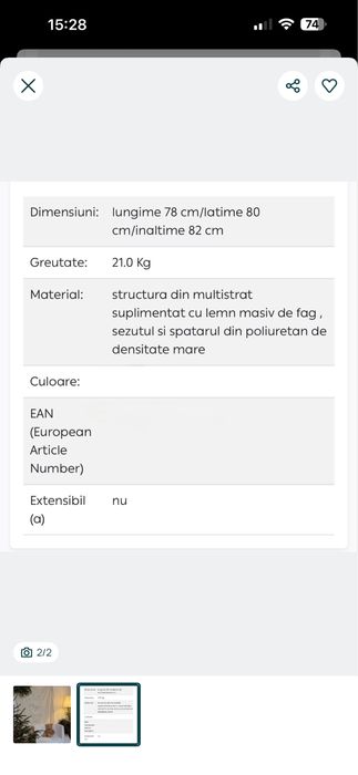 Fotoliu pentru citit si pentru relaxare