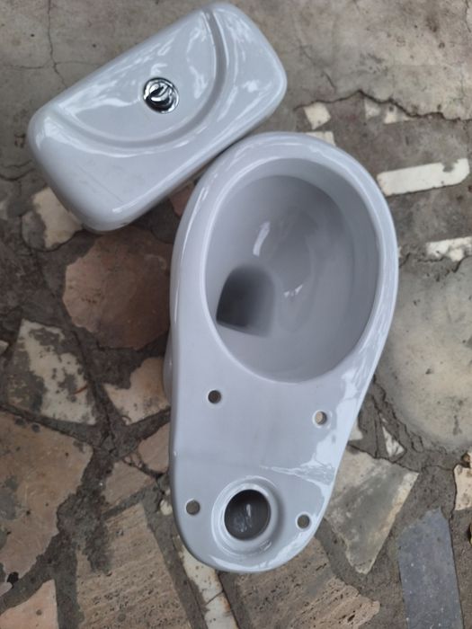 Set vas wc nou stativ, ceramic, cu rezervor