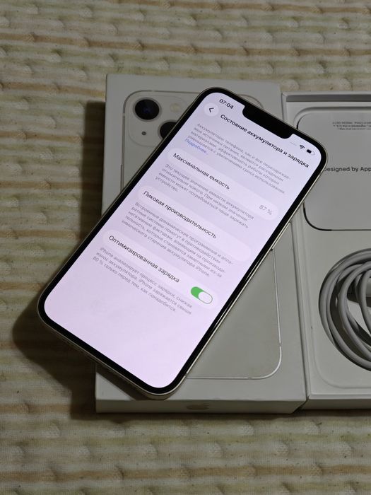 iPhone 13 128 gb akb 87 Белый цвет