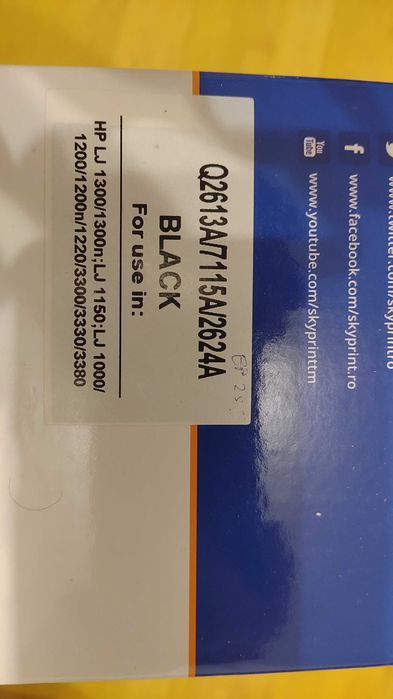 Cartus Toner HP Q2613A Q2624A C7115A Sky Print nou sigilat