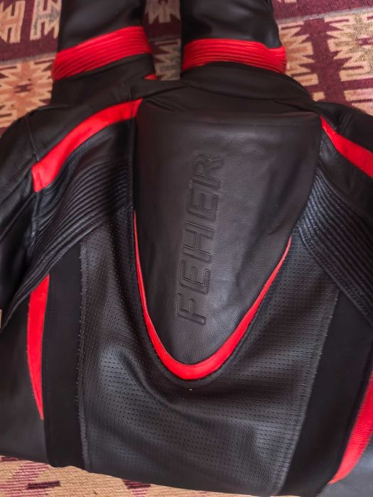 Costum moto piele FEHER