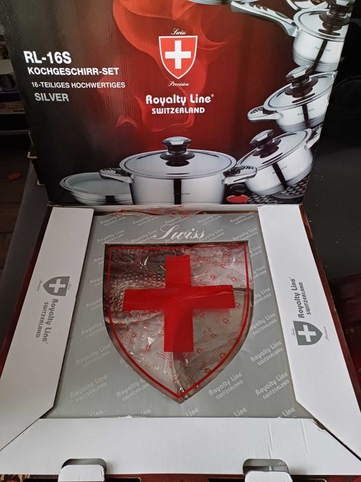 Луксозен комплект тенджери, тиган и др. Royalty Line Switzerland