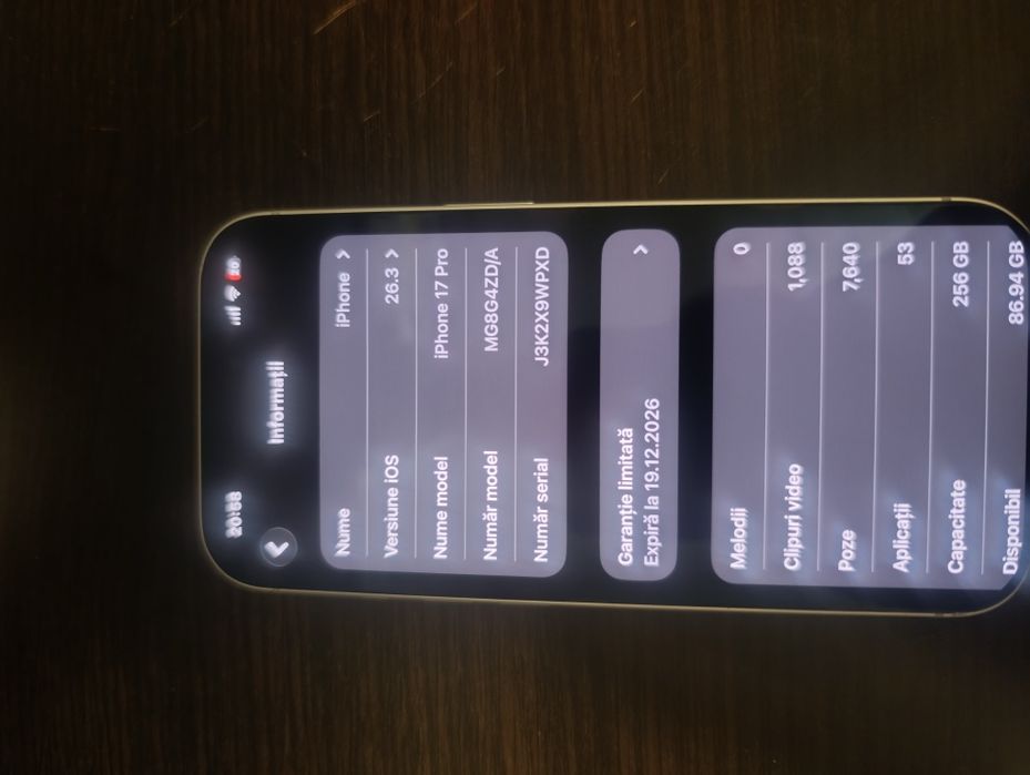 iPhone 17Pro 256GB 100%