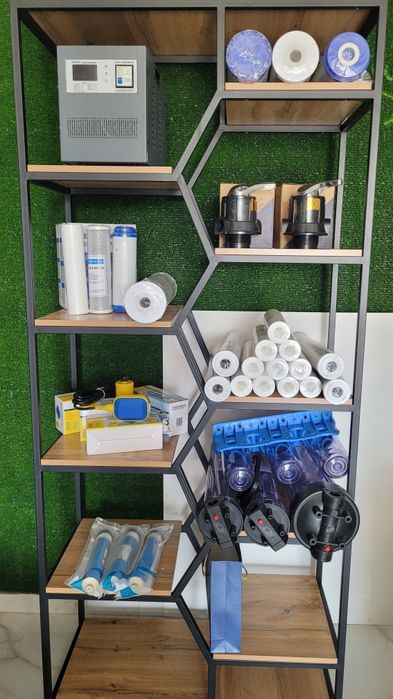 Хар хил турдаги сув фильтрлари бор