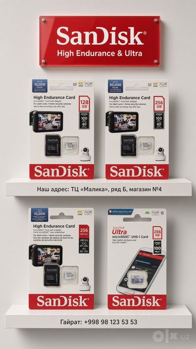 SanDisk Extreme Micro sd Imagemate PRO 4K, U3, V30, A2  250 - 170 MB/s